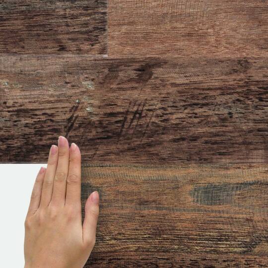 RoomMates Brown Barn Wood Plank Peel & Stick Giant Decals